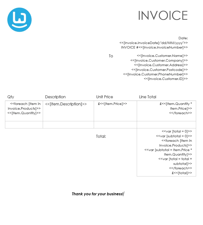 Invoice Template