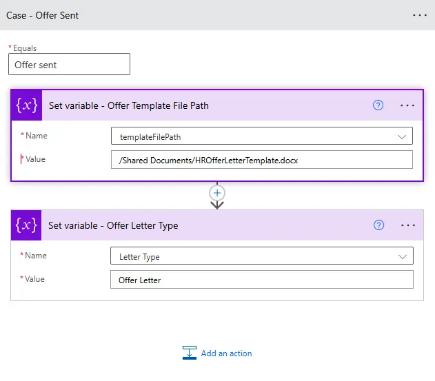 Flow switch case example